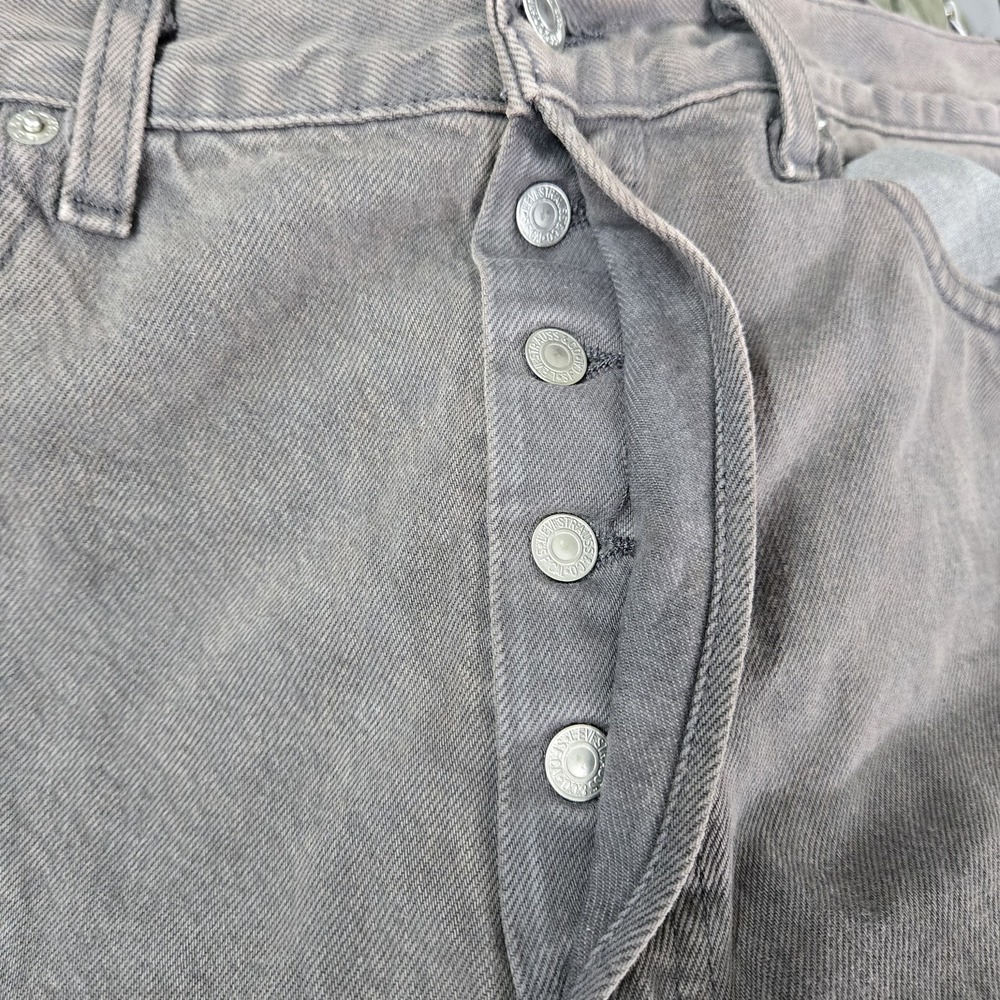 VINTAGE Levi's 501 Men Jeans 38X34 Gray Denim Original‎ Fit Straight Leg Y2K USA - Picture 6 of 15